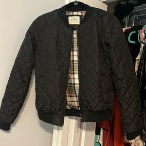 Black bomber jacket